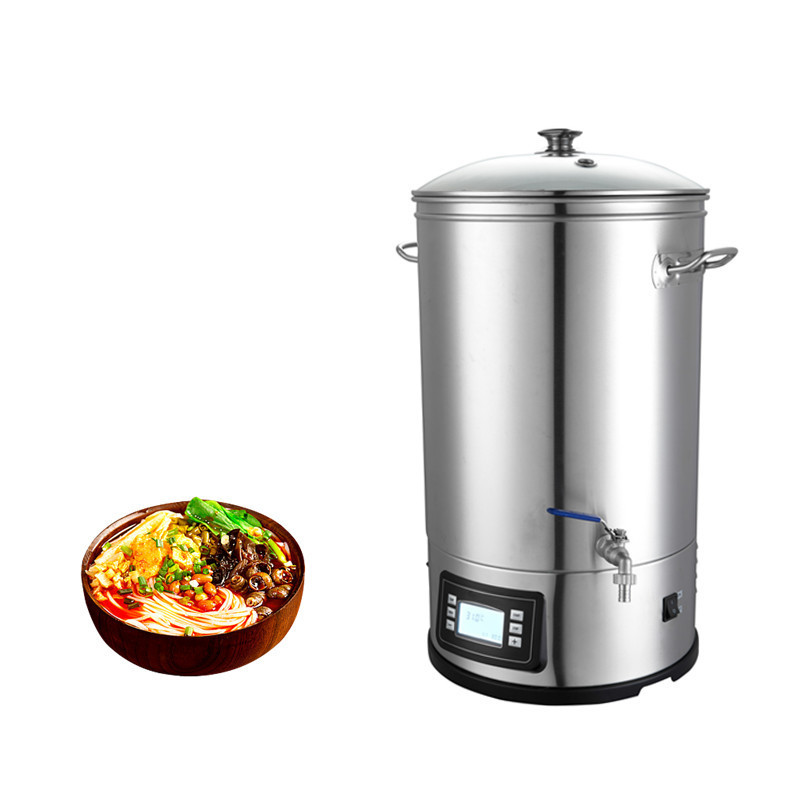 Wholesale Food Grade SUS304 LFGB  Noodle Cooker Soup Tea Hot Water Kettle Boiler 20L 30L 35L 65L Electric Kettle