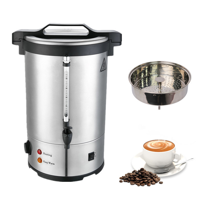 Popular 304 Stainless Steel Thermal Hot Water Juice Dispenser Beer Beverage Steam Single Double Wall Electric Coffee Maker