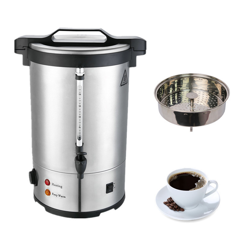 Popular 304 Stainless Steel Thermal Hot Water Juice Dispenser Beer Beverage Steam Single Double Wall Electric Coffee Maker