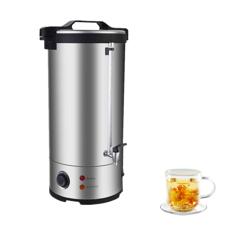 Catering Equipment Food Grade 304 Stainless Steel Commercial Coffee Brewer Water Coffee Urn 20 Liters Capacity