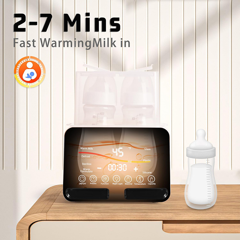 48H Thermostat New Universal Double Fast Heating Baby Bottle Warmer for Twins Breast Milk Warmer Food Heater