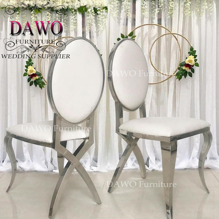 Golden wedding furniture event dining chairs for bride and groom