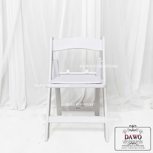 Wholesale outdoor wedding white kids resin folding chairs