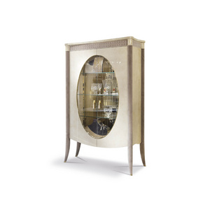 Italian light luxury living room furniture wood wine bar cabinet