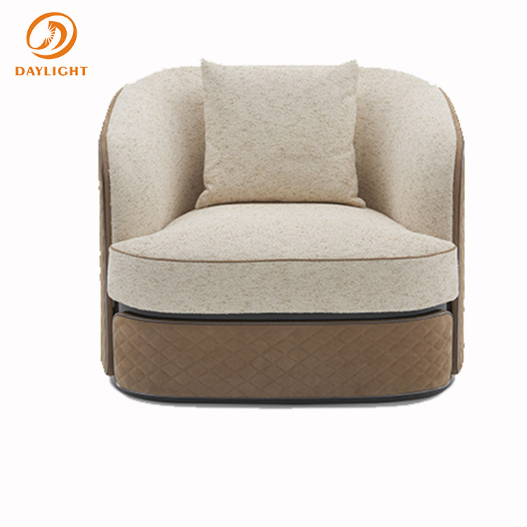 luxury modern french outdoor velvet sofa beige leisure chair set outside furnitures out door replicate leisure chairs