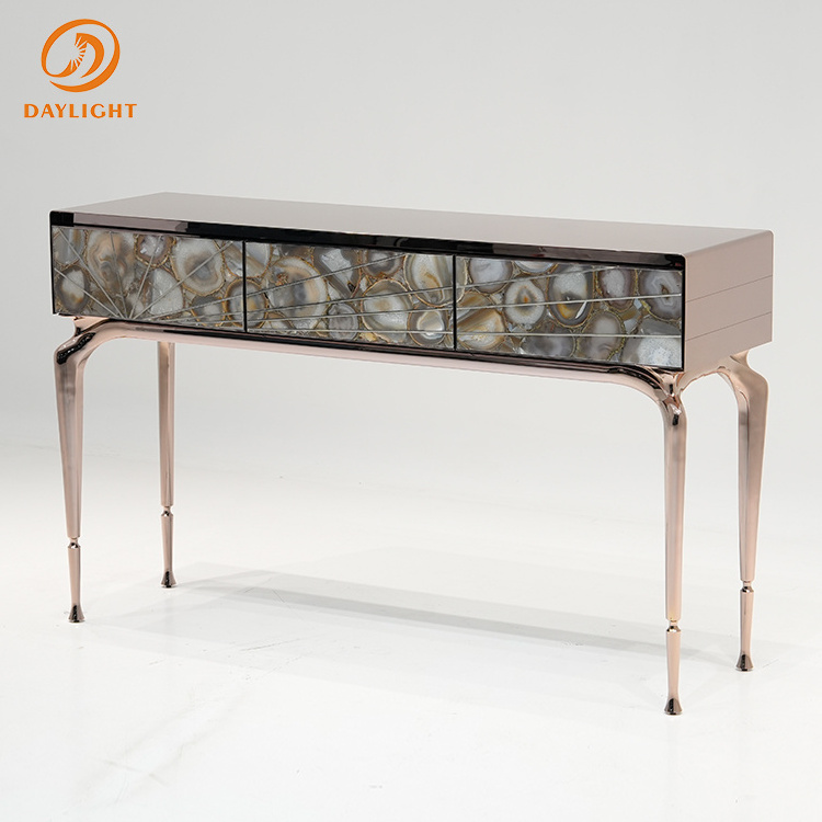 marble wooden console table modern metal console table stainless steel console tables