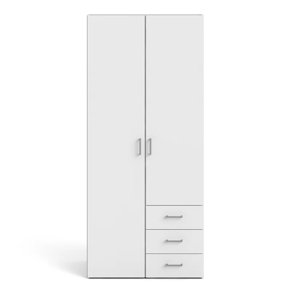 Professional Bedroom Furniture Design White High Gloss Wooden Cheap Wardrobe Closet Flat Pack