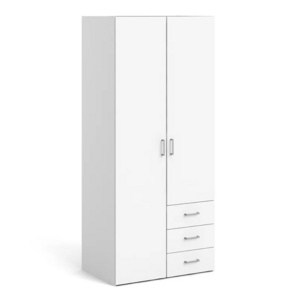 Professional Bedroom Furniture Design White High Gloss Wooden Cheap Wardrobe Closet Flat Pack