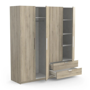 Modern Stylish Design Open Bedroom Wardrobe Home Furniture Wardrobw with Mirror Bedroom Furniture Bedroom Closet Hinged