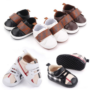 Kids Shoes Factory Price Stock Clearance Baby Sports Canvas Toddler Soft Sole First Walker Shoes