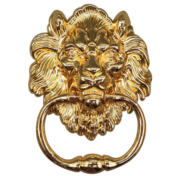 Wholesale Antique Gold Lion Round Ring Furniture Hardware Door Handle Cabinet Kitchen Handle