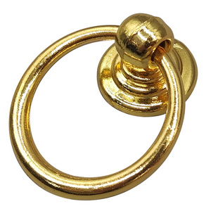 Wholesale Antique Copper Bedroom Furniture Hardware Handles Brass Gold Cabinet Door Ring Pull Handle