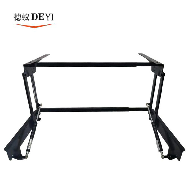 Folding Table Mechanism Soft Close Desk Lift Mechanism Lift Up Coffee Table Mechanism with Gas Spring Hinge