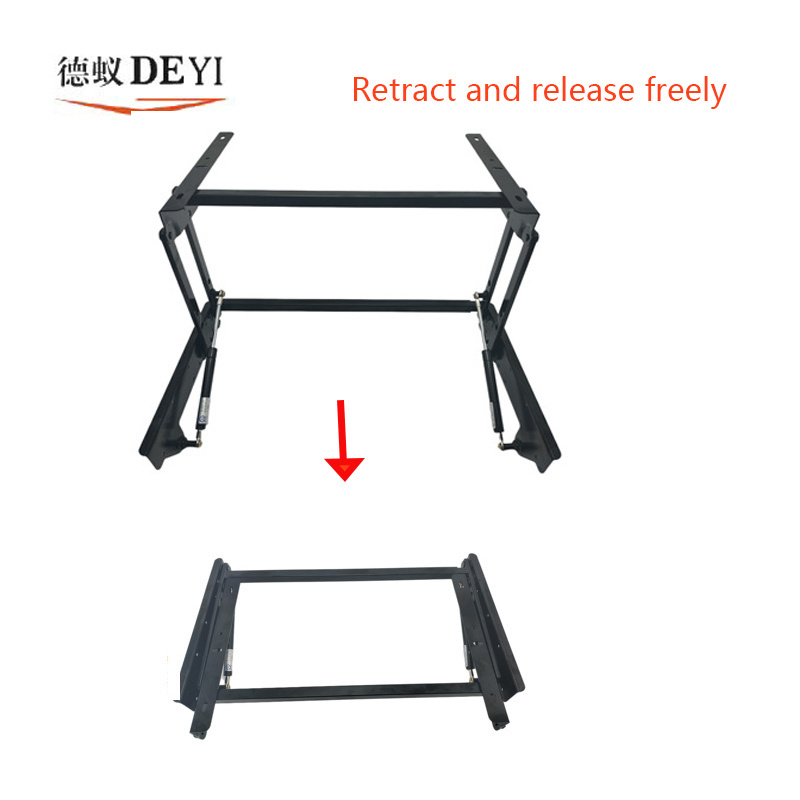 Folding Table Mechanism Soft Close Desk Lift Mechanism Lift Up Coffee Table Mechanism with Gas Spring Hinge