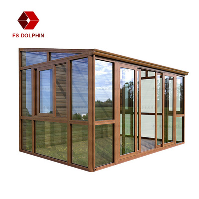 Portable Aluminum Glass House Greenhouse Sunroom Patio Sunroom Solarium Sunrooms