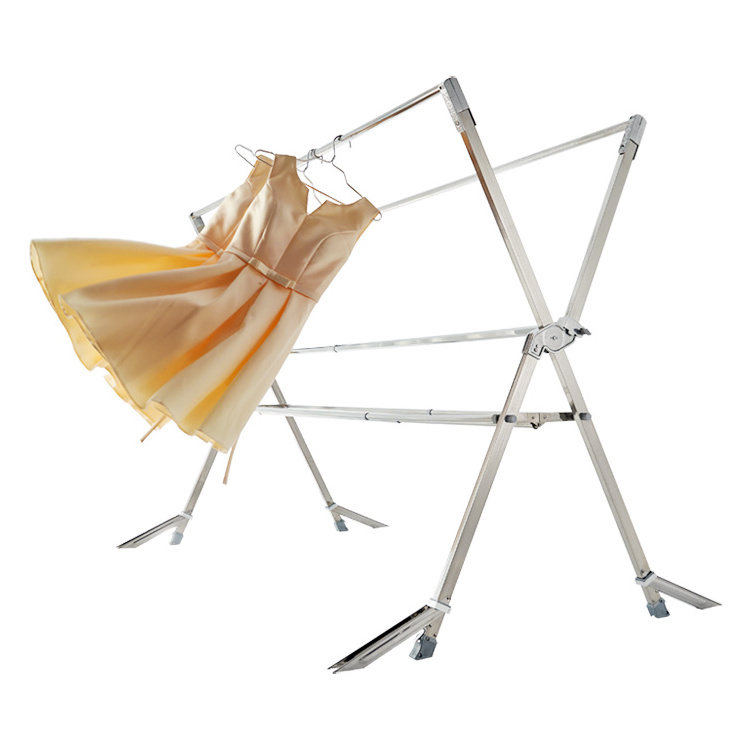 Best selling windproof cloth hanger stand with kickstand foldable drying rack clothes