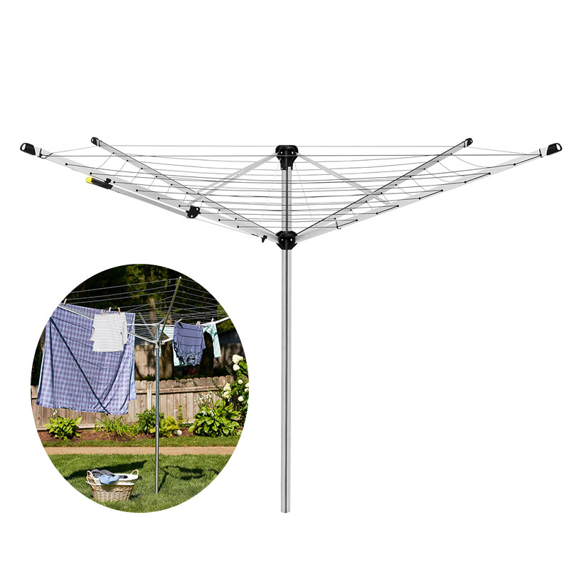 Outdoor Clothes Drying Rack Floor Standing Ultra Large Multifunction Heavy Duty Clothes Line Wholesale Umbrella Drying Rack