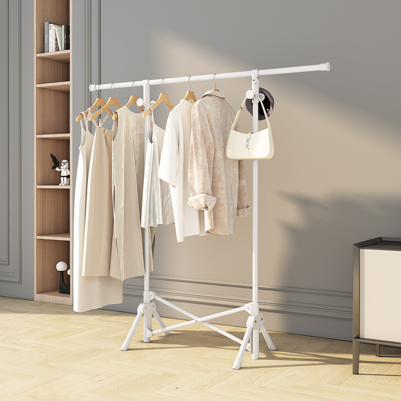 Clothing Racks Wholesale Home Storage Organization Coat Rack Steel Clothes Hanger Hanging Stand Vertical Clothes Drying Rack