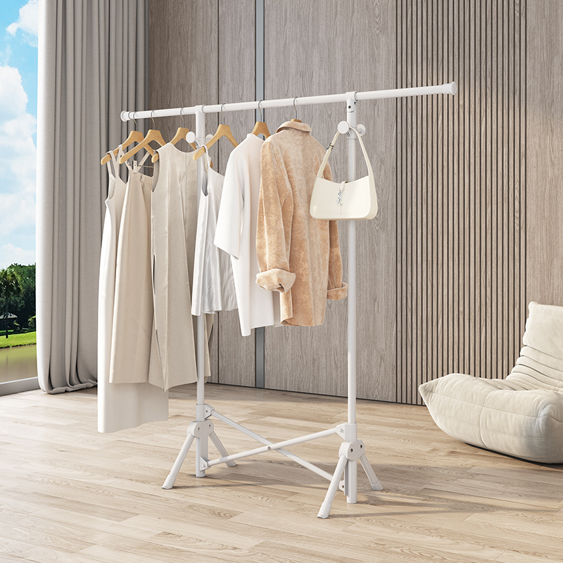 Clothing Racks Wholesale Home Storage Organization Coat Rack Steel Clothes Hanger Hanging Stand Vertical Clothes Drying Rack