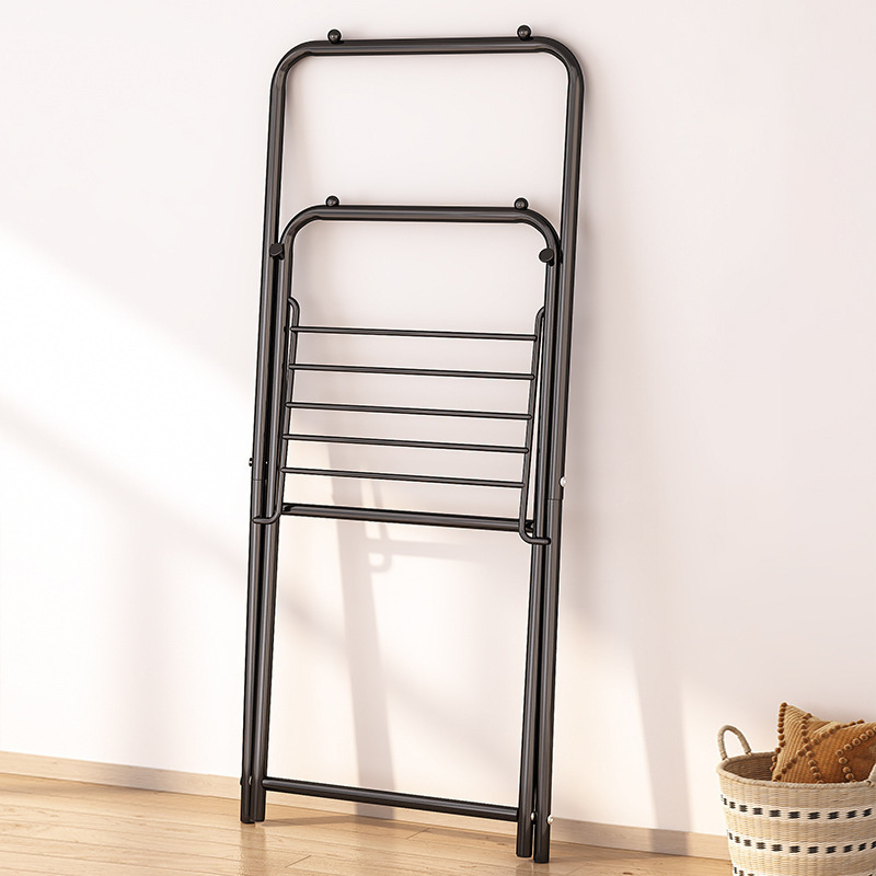 New Design Foldable Clothes Drying Rack Basics Laundry Drying Hanger Heavy Duty Compact Collapsible Clothes Drying Hanging Rack