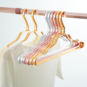 Wholesale garment golden metal aluminium alloy fashion clothe hanger rack