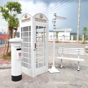 Wedding Decoration Props Pink Antique London British Telephone Box Vintage Booth For Party Use