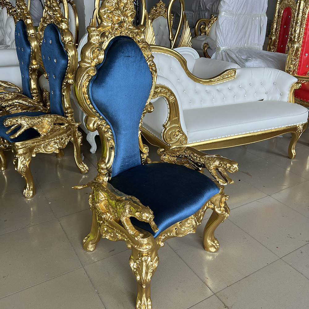 Luxury Wholesale White Throne Chair Queen Throne Chair King Throne Chair For Wedding Rental