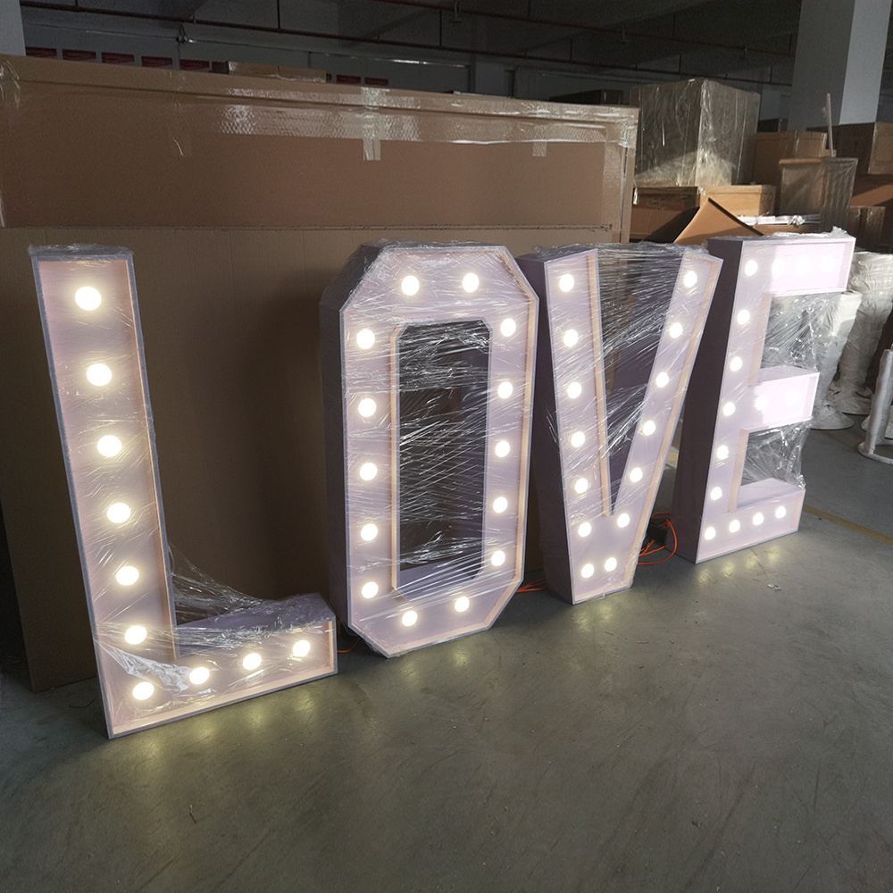 Wholesale Light Up Mr And & Mrs Marquee Giant Letters Love For Wedding Event Props