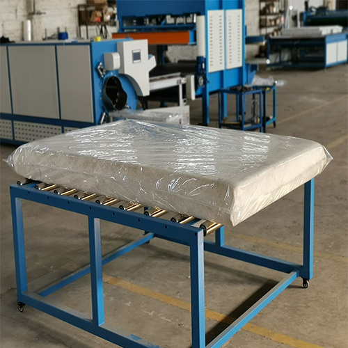 Small Vertical Stable Semi auto mattress Film Packing Wrapping Machine For Mattress