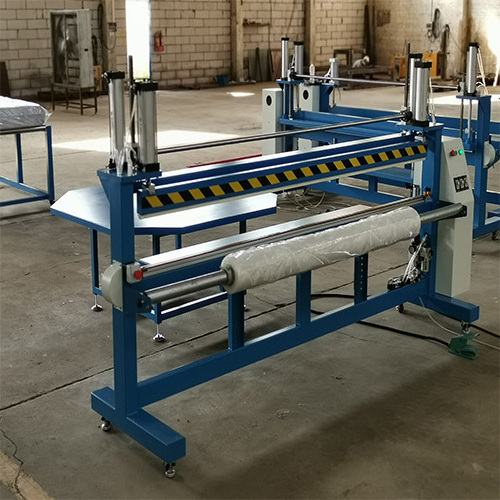 Small Vertical Stable Semi auto mattress Film Packing Wrapping Machine For Mattress