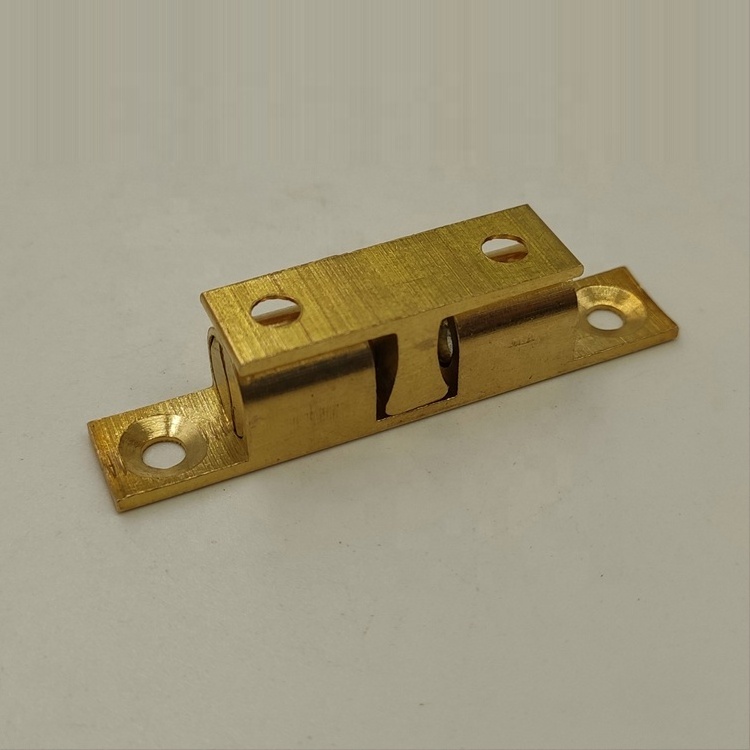 Furniture Cabinet Door Brass Dual Ball Roller Catch Latch Magnetic Closures Door