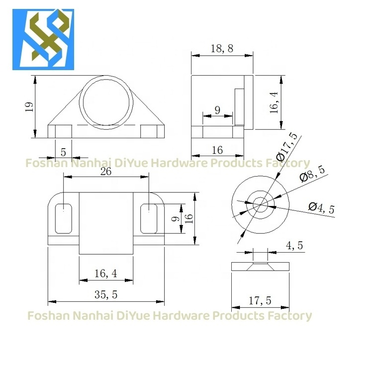 Magnet Cabinet Door Catch Magnetic Furniture Door Stopper Strong Powerful Neodymium Magnets Latch Cabinet Catches