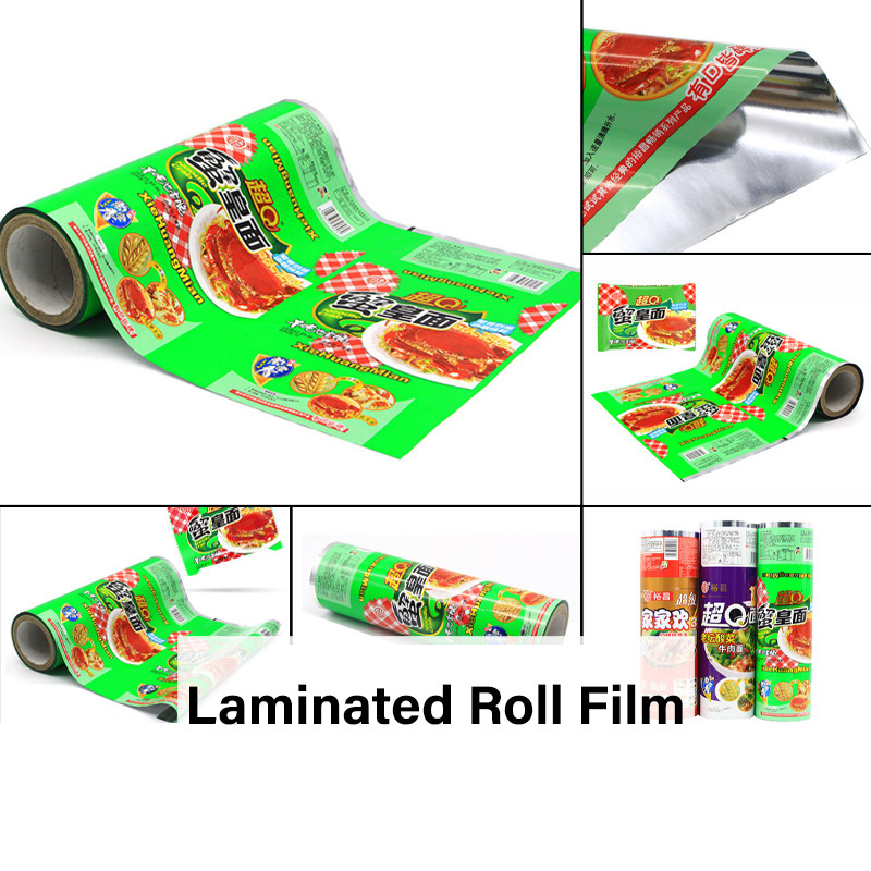 Aluminum Plastic Flexible Laminated Film Roll Food Packaging For Milk Spice Powder Packing Tea Sugar Sealing Film