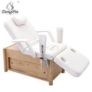 Wooden Electric Gynecological Examination Chair delivery table in Hospital Obstetric Exam Table with Stirrup