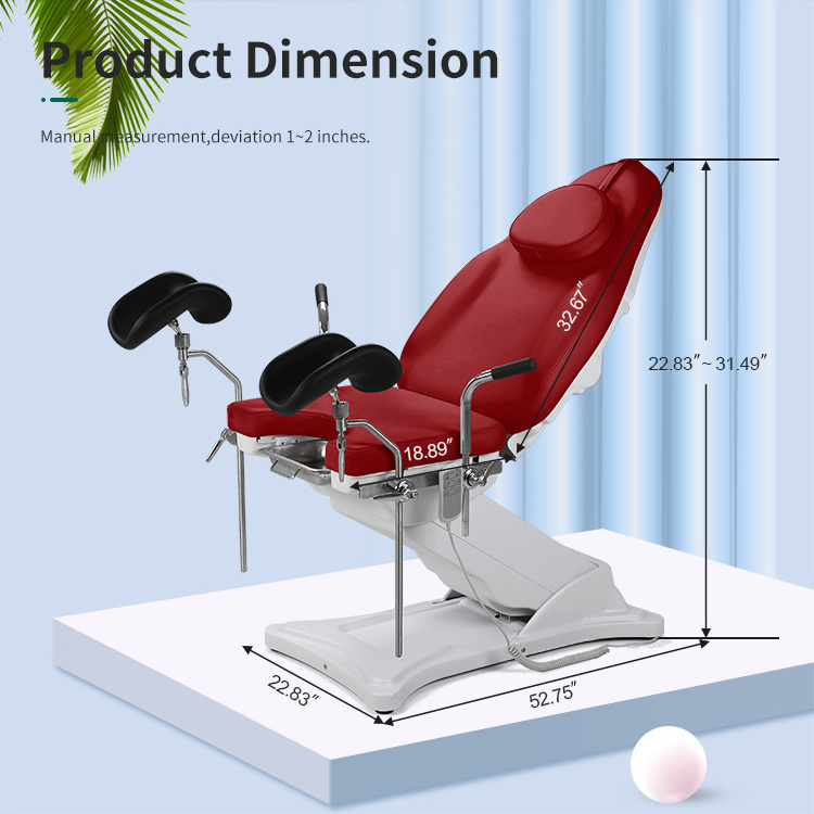 Hospital equipment bed gynecological examination chairs with stirrup