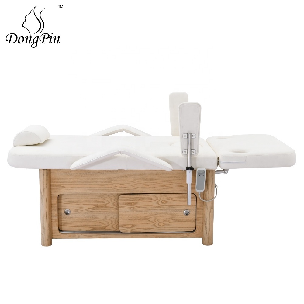 Wooden Electric Gynecological Examination Chair delivery table in Hospital Obstetric Exam Table with Stirrup