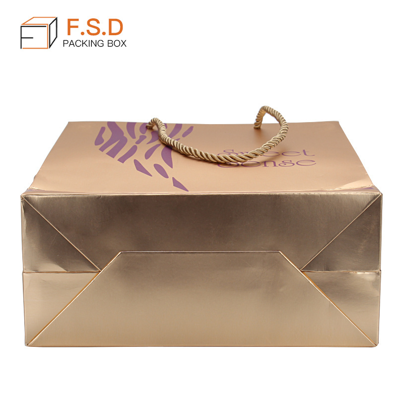 FSD  fancy paper gift bag for perfume shopping paper bag with logo print