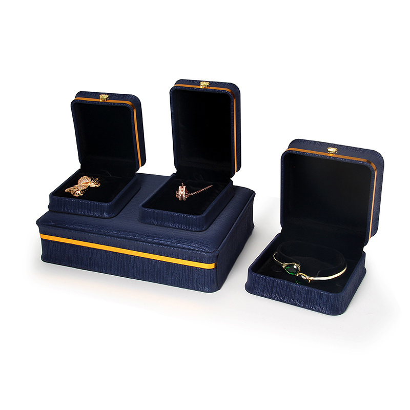 High quality FSD Custom jewelry box with tassel geometric jewelry box packaging luxury jewelry boxes