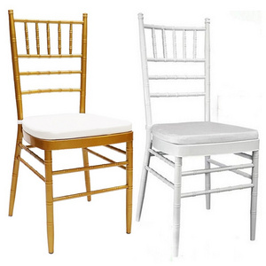 new metal luxury white chivalry dining chair for restaurant and weeding