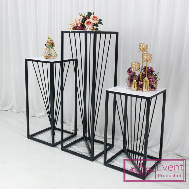 New design wedding decoration cake and flower  plinth stand  for wedding parties