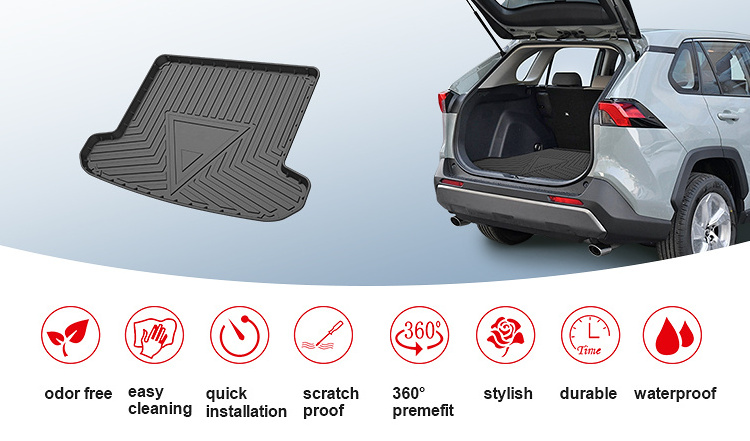 All Weather 3D TPO  Rear Cargo Liner Trunk Mat Use For Ford Escape 2020