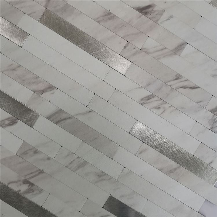 Metal Mosaic Tile Kitchen Room Peel And Stick Backsplash Mosaic Tile