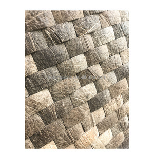 Natural 3d Pattern Coconut Decorative Wall Tile Lightweight Mosaic Wall Panel Mosaic Art