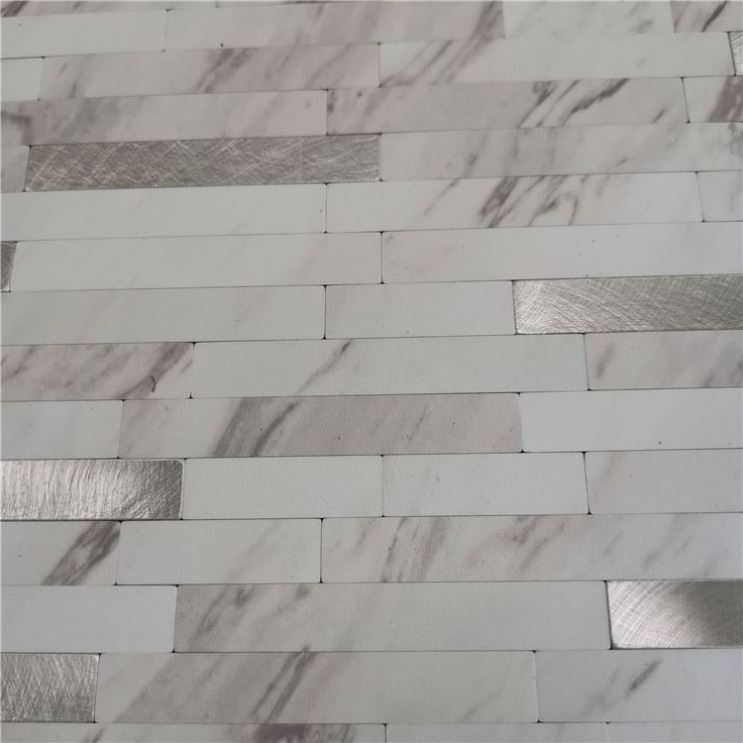 Metal Mosaic Tile Kitchen Room Peel And Stick Backsplash Mosaic Tile