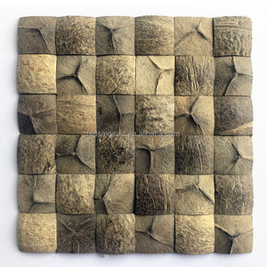 Factory Direct Wholesale New Arrival Coconut Shell Mosaic Wall Panel