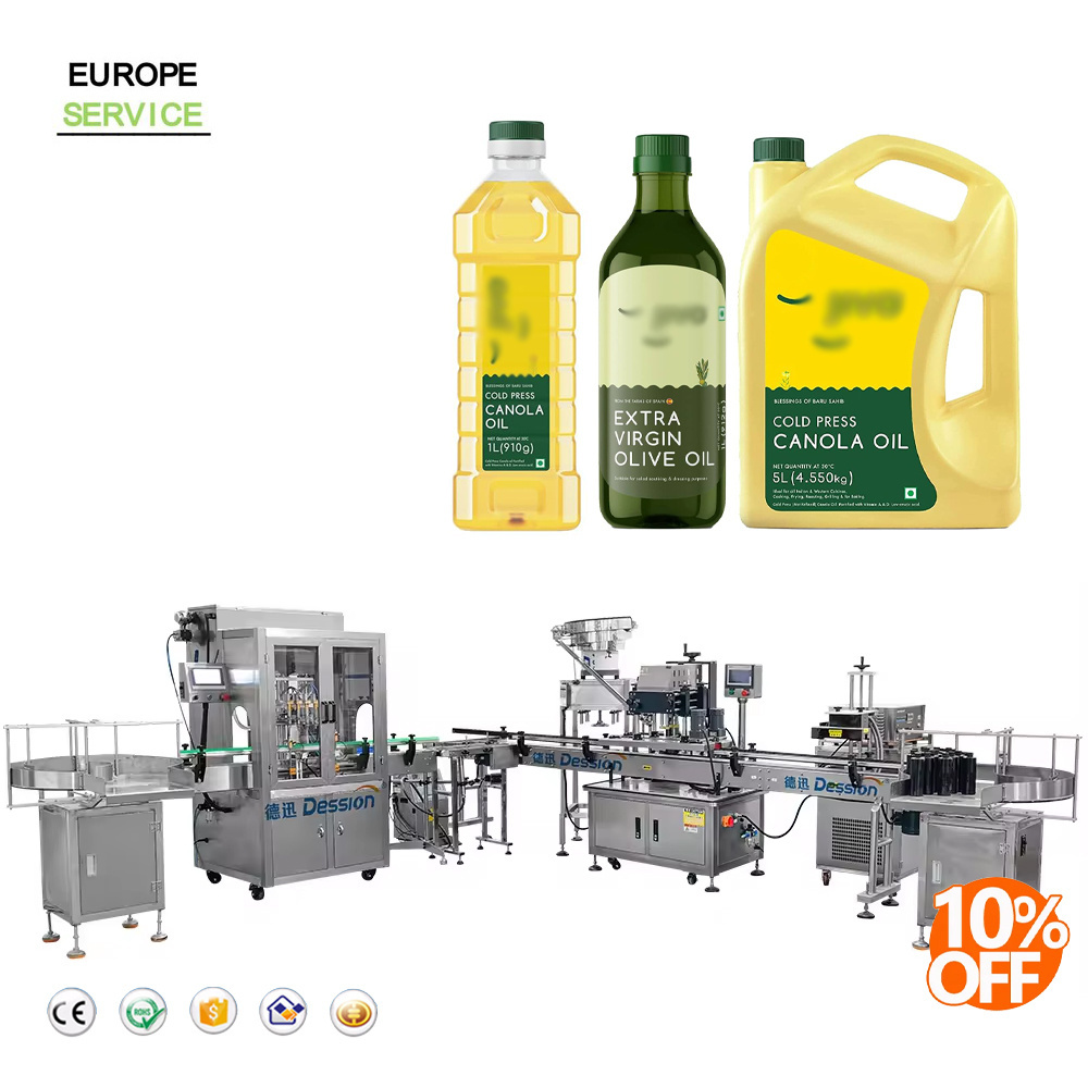 Fast Automatic Edible Oil Filling Line Canola Oil Bottle Filling Capping Machine Olive Oil Filling Machine Price