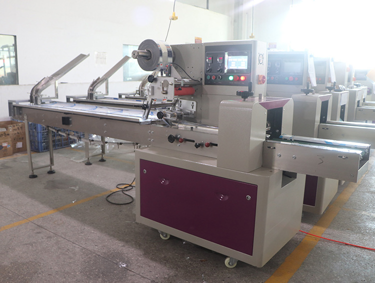 Automatic Flow Ice Cream Bar Packaging Machine Ice Lolly Stick Ice Popsicle Pillow Packaging Machine