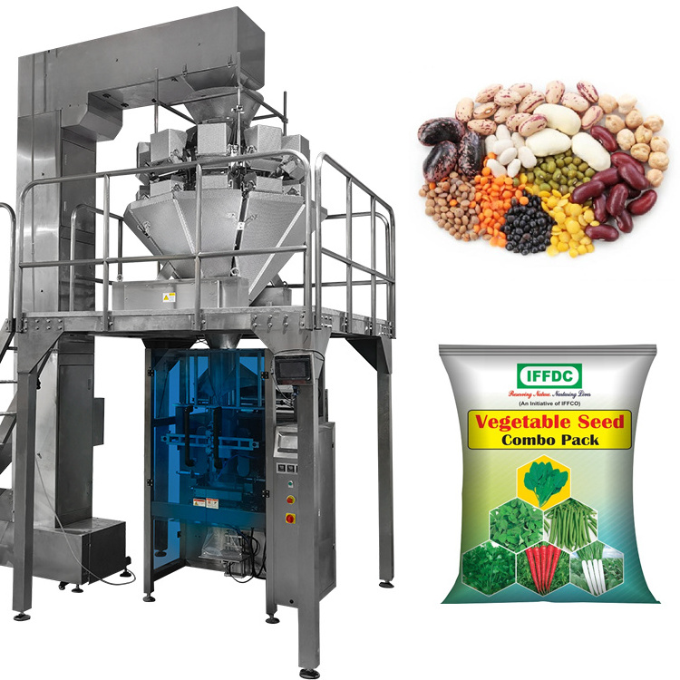 Factory Automatic Weighing Granule Packing Machine Vegetable Seed Packing Machine Fertilizer Bag Packing Machine