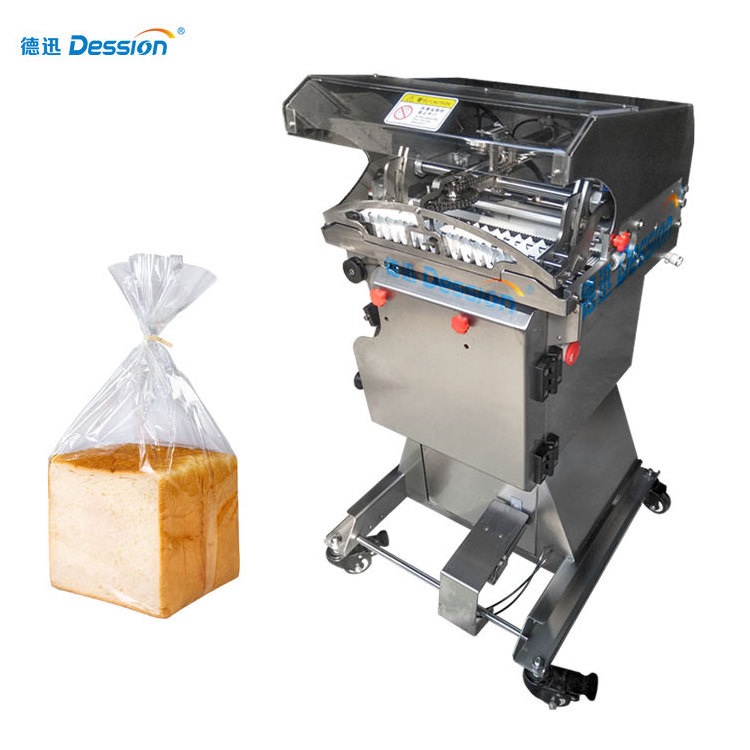 Dession Easy Using Semi Automatic Bag Tying Machine Bread Bag Twist Tie Machine