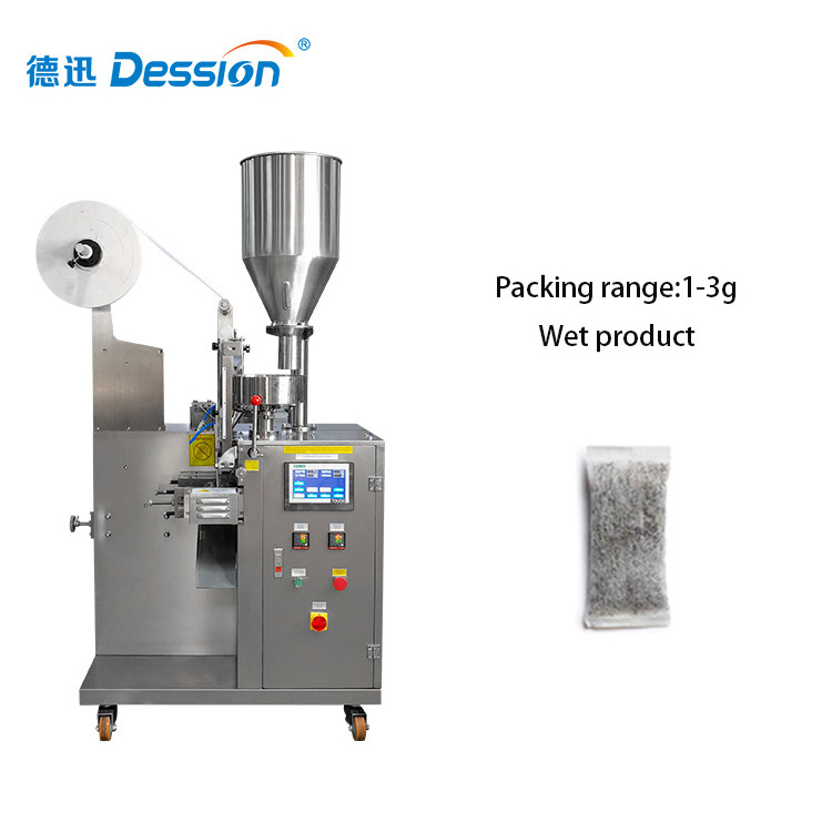 Automatic 1g 2g 3g nonwoven fabric filter paper snus powder nicotin pouches sticker bag packing machine